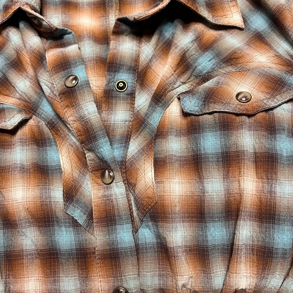 Plaid Button-Up Dress - Picture 6 of 10
